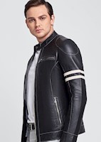 CASACA DE CUERO ESTILO RIDER